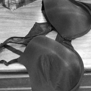 Victoria racer back black bra